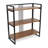 Lauxel 3 Tier Metal Framed Wood Shelf