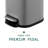 Stainless Steel Step On Kitchen Trash Can - 1.3 Gallons-97794101