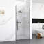 Porte de douche pivotante semi-sans cadre Aegis avec verre de sécurité trempé et cadre résistant à la corrosion-123044009-123044010