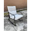 Chaise berçante et fauteuil à thé blanc cassé-53804565