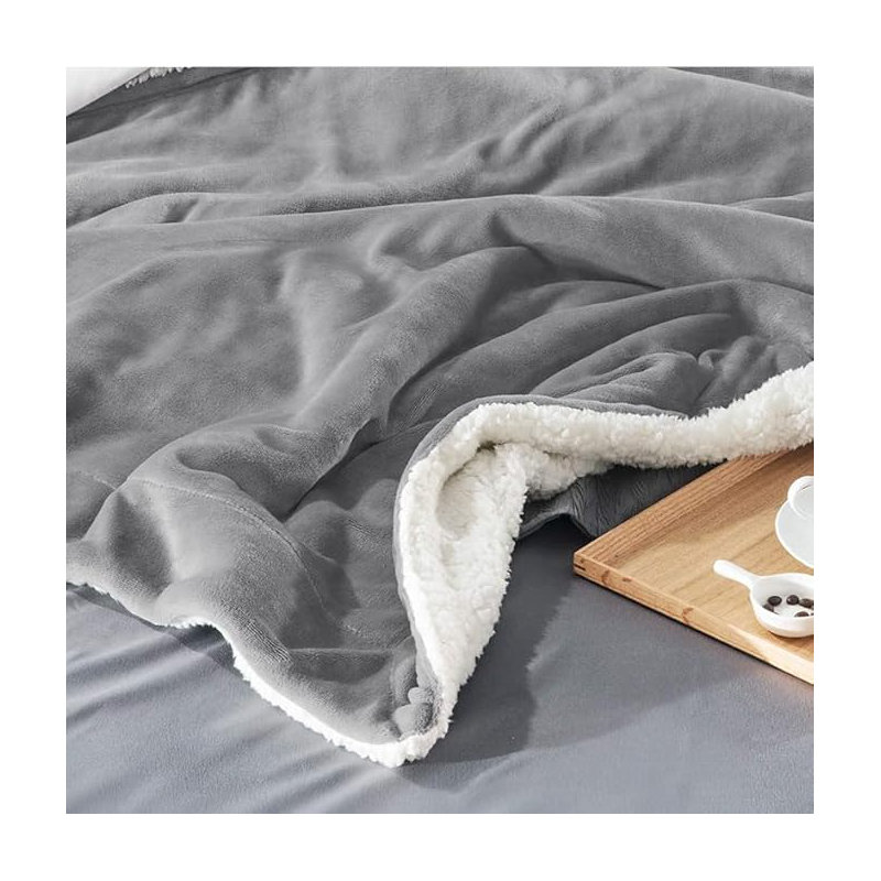 Veyo Throw Blanket, Silver, 150cm W x 200cm L