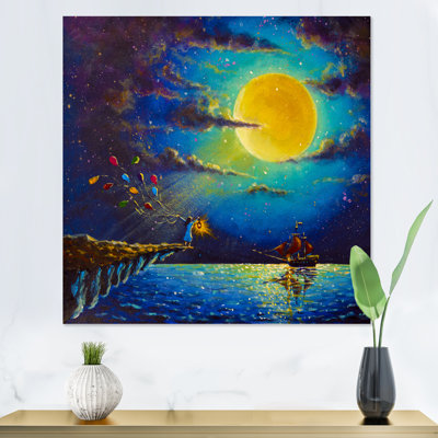 Fantaisie qui illumine la nuit - Peinture