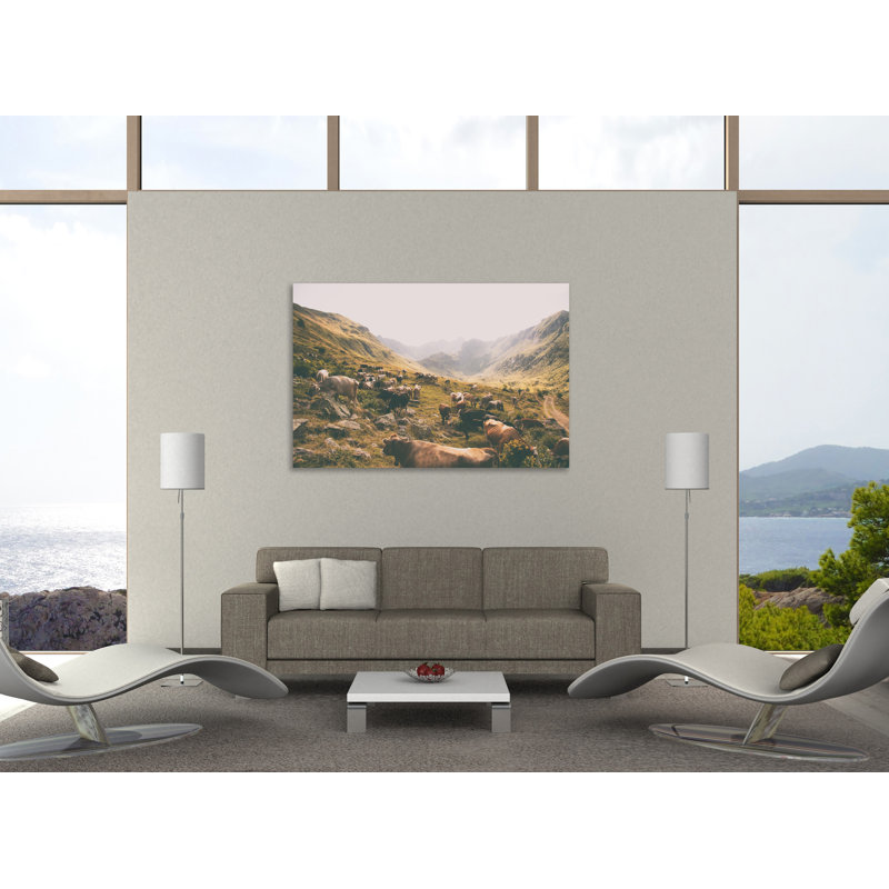 «In The Valley», toile tendue par Aledanda, H 10 po x l 15 po x P 1,5 po