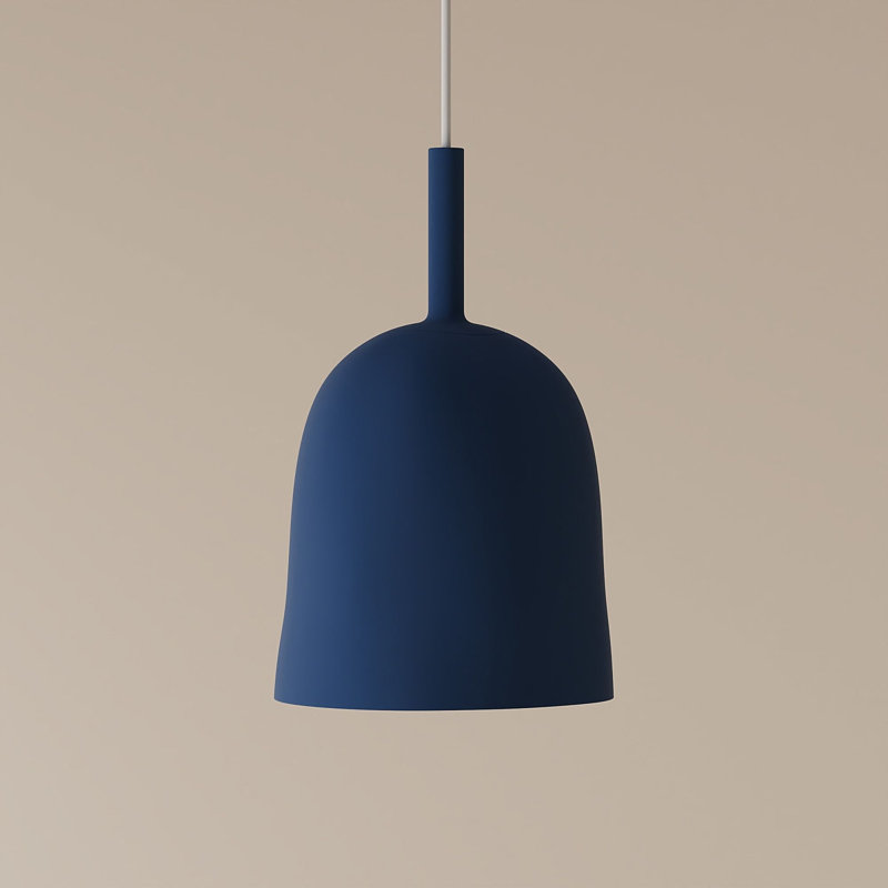 Vessel Pendant Light, Midnight, 18.5'' H x 9'' W x 9'' D, White