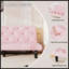 Canapé-lit 66 po en velours rose