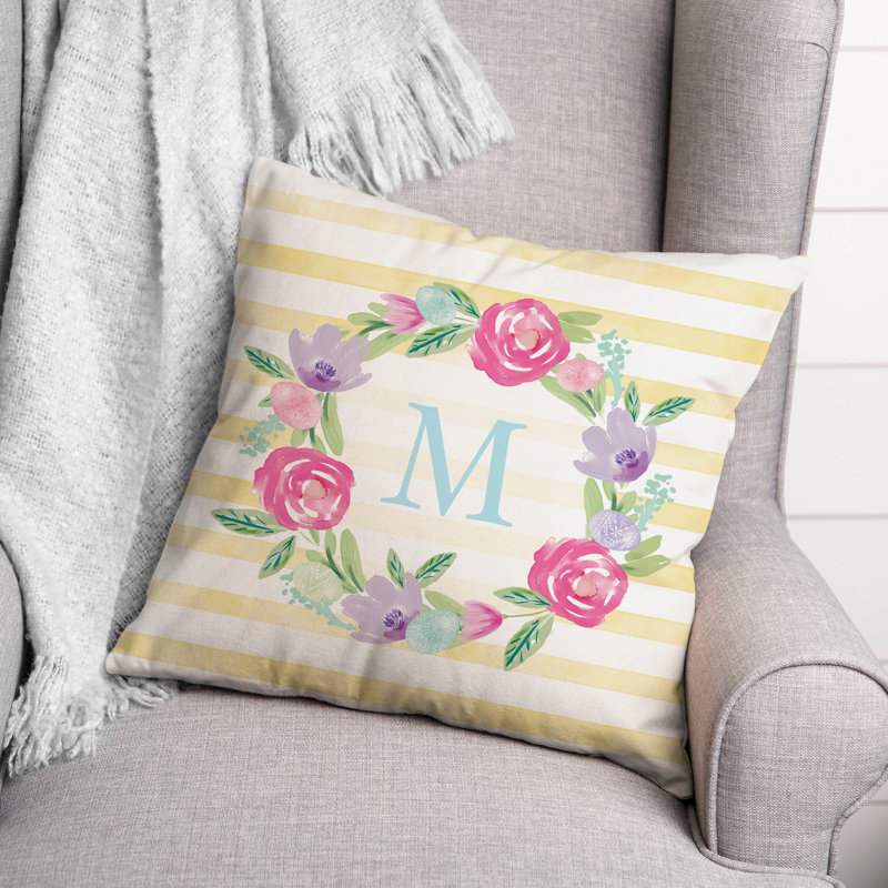 Floral Throw Pillow, Yes