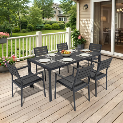 Auminum Outdoor Stackable Dining Armchair