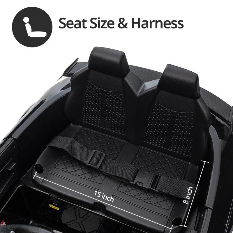 Black 6V Audi TT RS Electric Ride-On Car with Remote