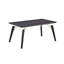 Goddard 4 Person Dining set - a Rectangular Wooden Dining Table with Metal Legs and a Set of 4 Quilted Velvet Dining Chairs for Dining Room - Modern Dining Table Set-1480655308-1480655311