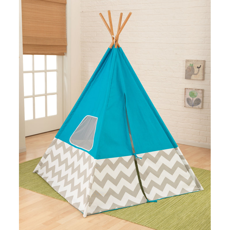 Deluxe Triangular Play Tent, Turquoise
