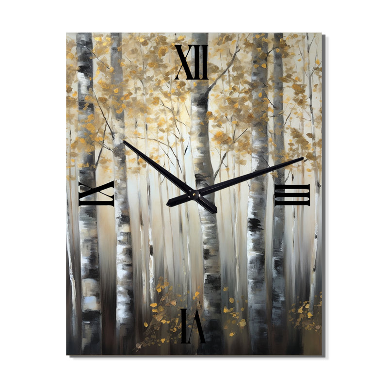 Jalenn - Horloge murale arbre surdimensionnée, H 28 po x l 12 po x P 1 po