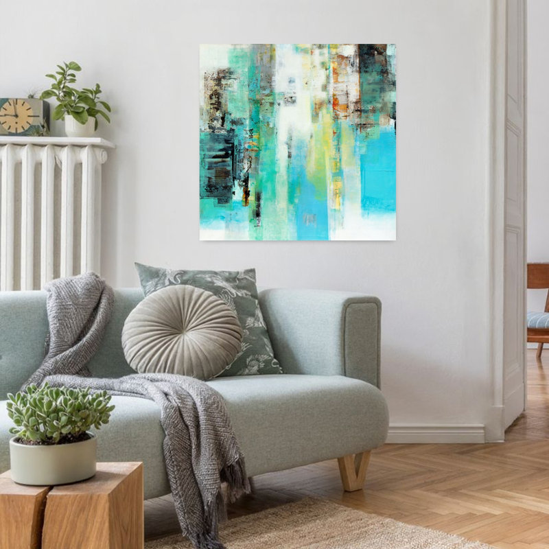 Série Caminos 22, art abstrait contemporain, H 32 po x l 32 po