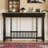 Black Solid Wood Rectangular Console Table-1087095773