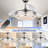 Gerede 36" Three Blade LED Retractable Ceiling Fan With Remote Control And Light Kit-598517749