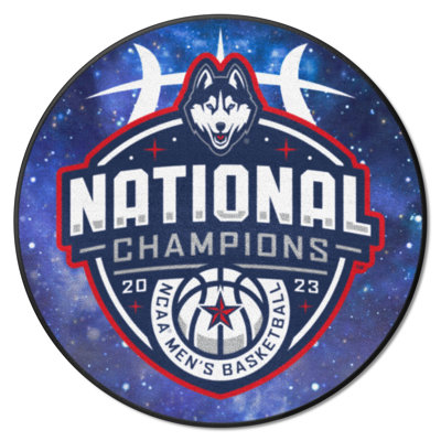 UConn NCAA Mens Basketball National Championship Logo Basketball Rug