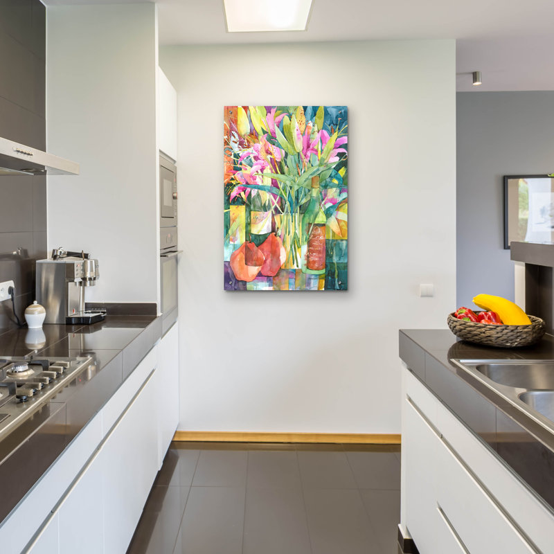 «Kaleidescope» par Annelein Beukenkamp, art mural en verre acrylique, H 36 po x l 24 po x P 0,2 po
