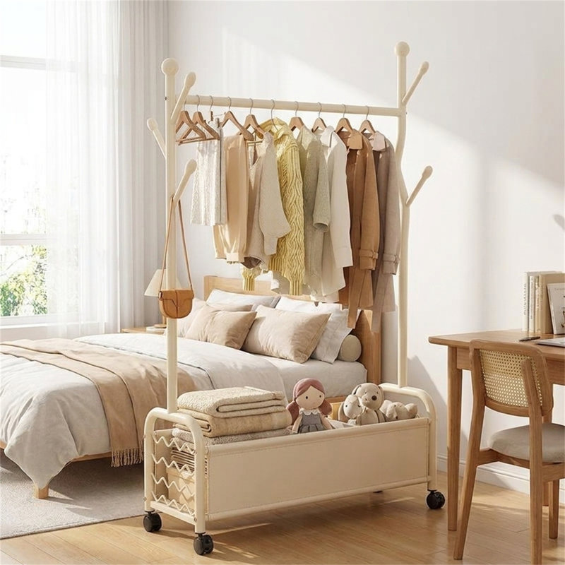 Porte-armoire pleine longueur pour la chambre à coucher, White