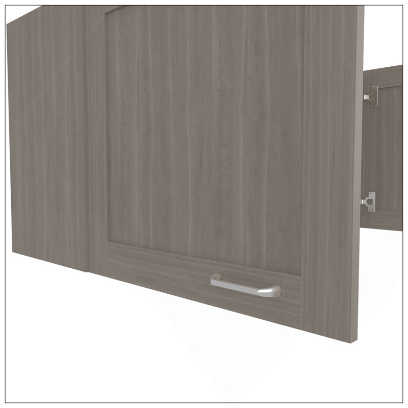 Armoire murale, 2 portes, chêne blanc, Chêne blanc