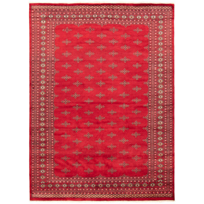 Tapis rouge foncé Finest Peshawar Bokhara 7 pi 11 po x 11 pi 0 po