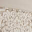 Housse de couette 3 pièces en chenille de coton, taille queen/full, style shabby chic avec fermeture à boutons et liens.