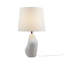 Lampe de table asymétrique en céramique grise voir ci-dessous