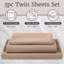 Ensemble de draps en microfibre brossée Series 1200-20058675-20058685