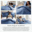 Ensemble de housse de couette réversible en microfibre Harmony Collection-683111528-683112225