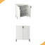 Armoire de bar à vin 2 portes avec support à vin et tablette de rangement réglable, buffet moderne avec charnière à fermeture douce, armoire de salle à manger, armoire à liqueur, chariot à café pour le salon-1155624140