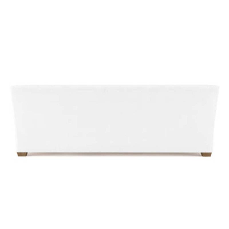 Canapé Rivington, H 31 po x l 108 po x P 37 po, Cuir rétro blanc, Patiné