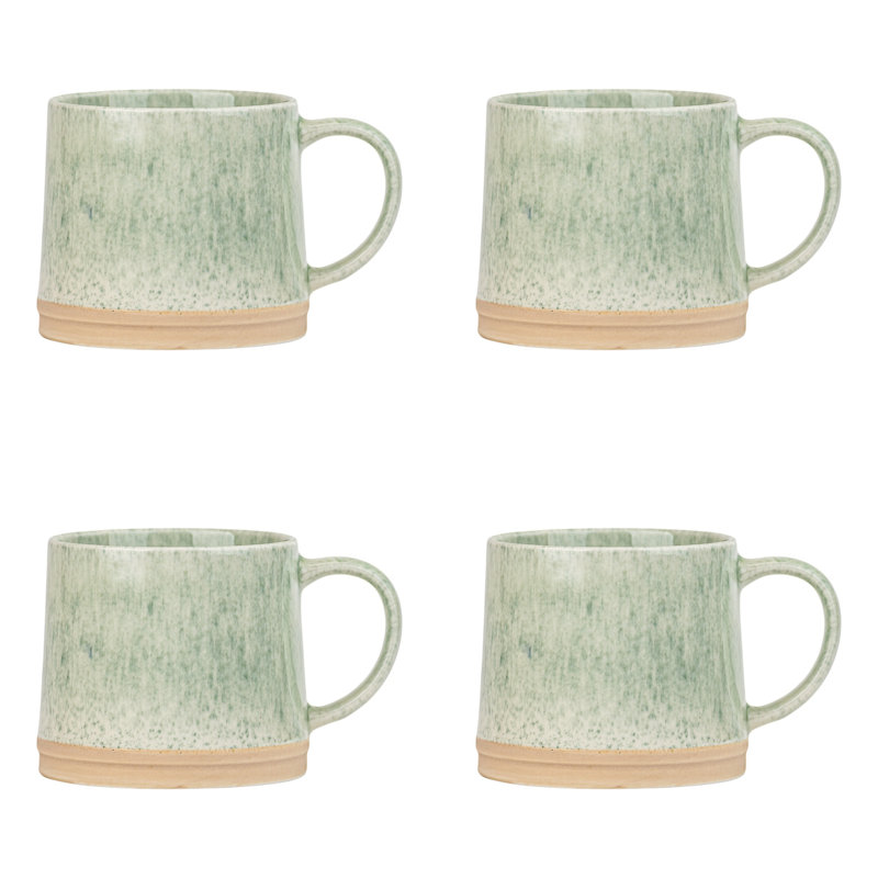 10 grandes tasses Rhea, vert, Vert