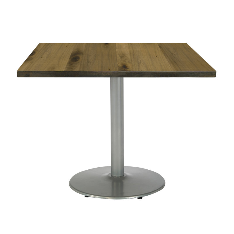 Table de salle à manger Urban Loft, Argent, Naturel, H 41 po x L 36 po x l 36 po