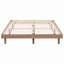 Structure de lit plateforme flottante de conception moderne de couleur noyer-1565646004-1565646006