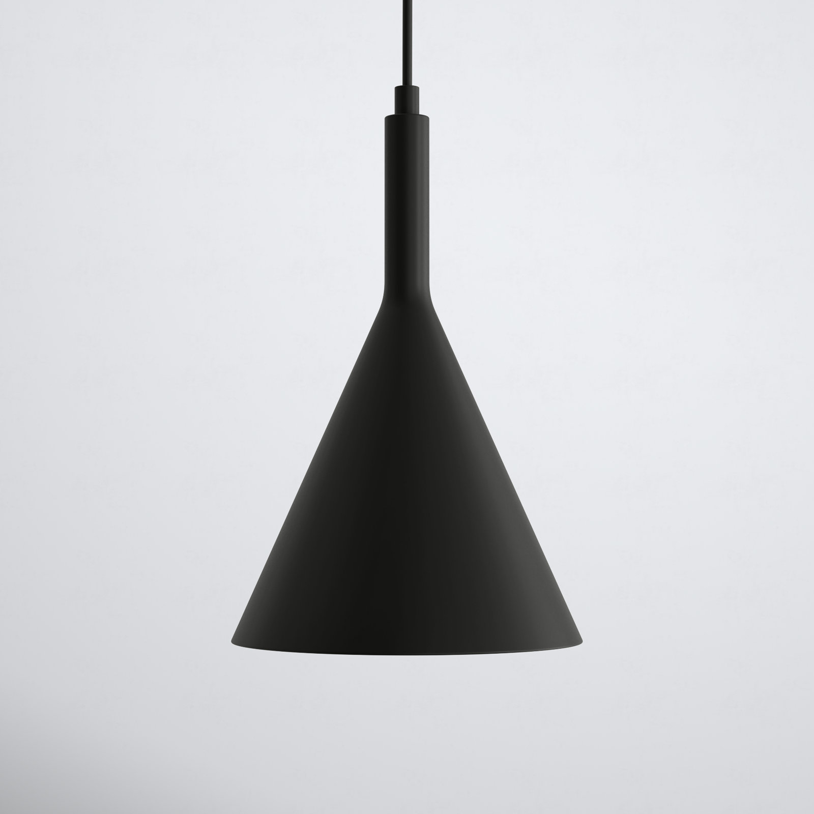 Laroche Dimmable Dome Single Light Pendant, Matte Black, 12.5" H x 7.75" W x 7.75" D