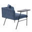 Chaise de lecture moderne, chaise d'appoint rembourrée avec table et coussin-1551475341