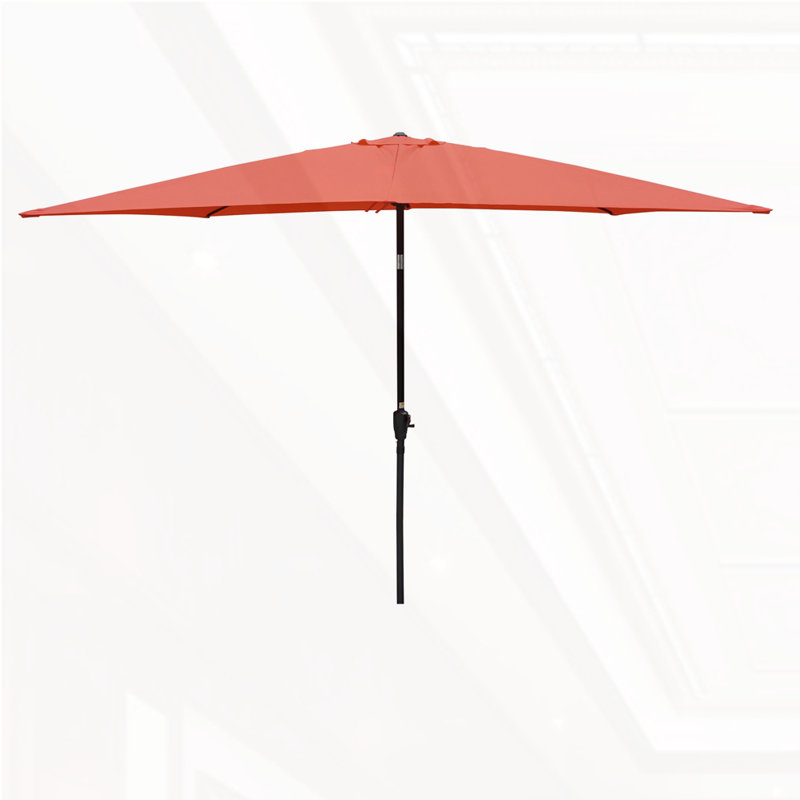 Parasol d'extérieur imperméable 6 x 9 pi, Rouge brique