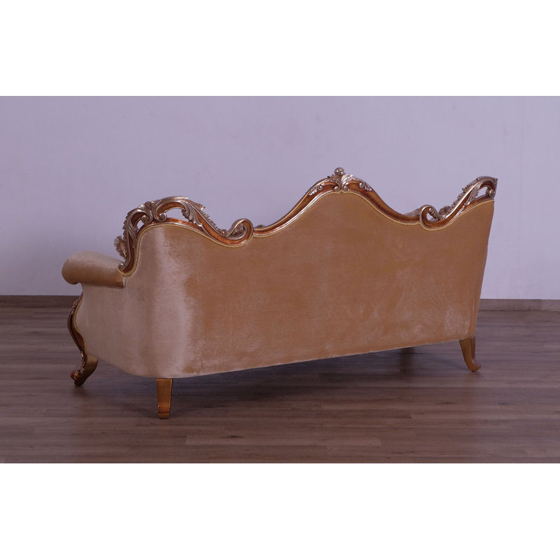 Tiziano Standard Sofa, Dark Beige, Light Brown,  95"