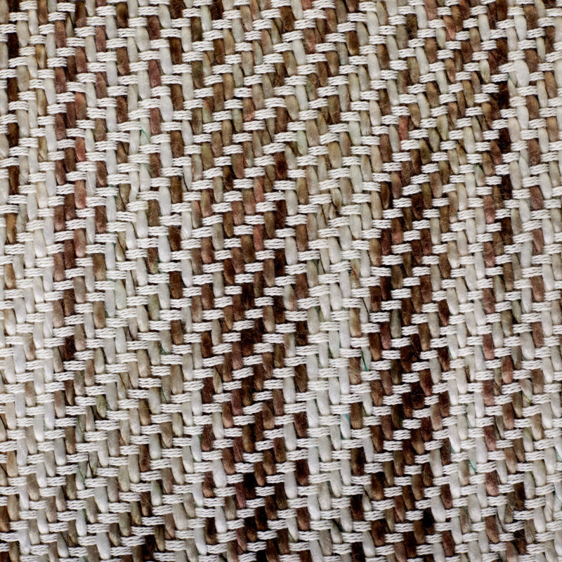 Jeté en acrylique à rayures diagonales, Naturel