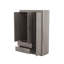 Armoires et armoires spacieuses, grain de bois MDF gris, rangement pour chambre à coucher moderne