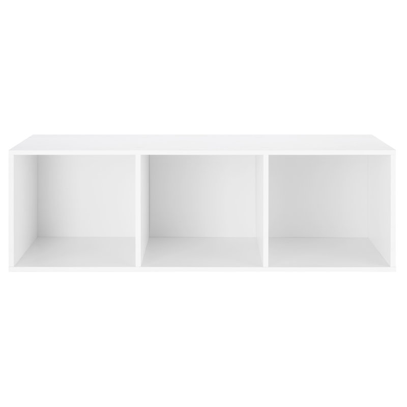 Rangement à 3 cubes, Blanc / Blanc