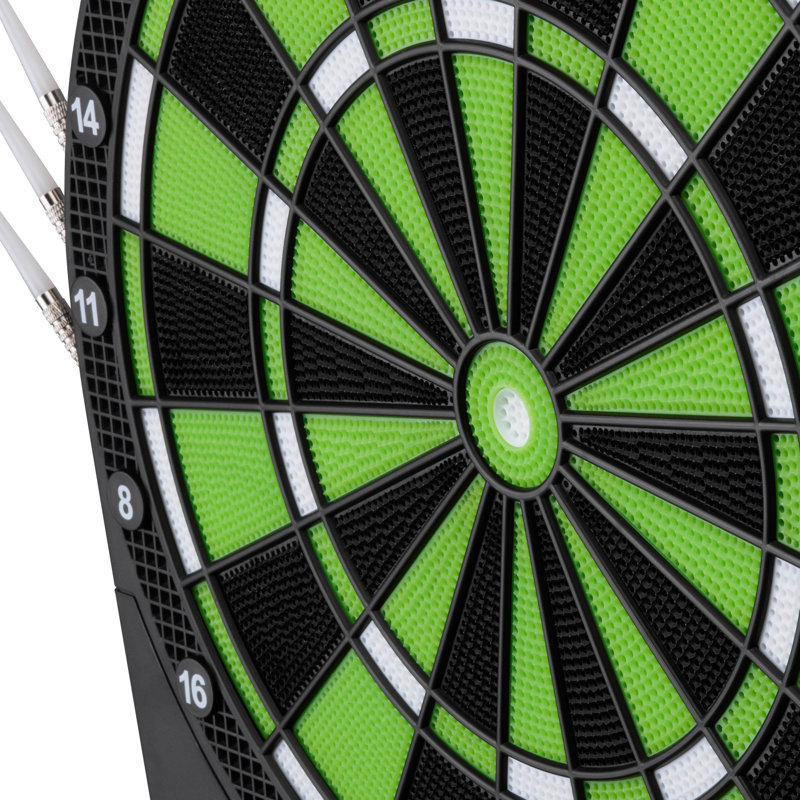 Fat Cat Sirius 13.5" Black and Green Electronic Dartboard
