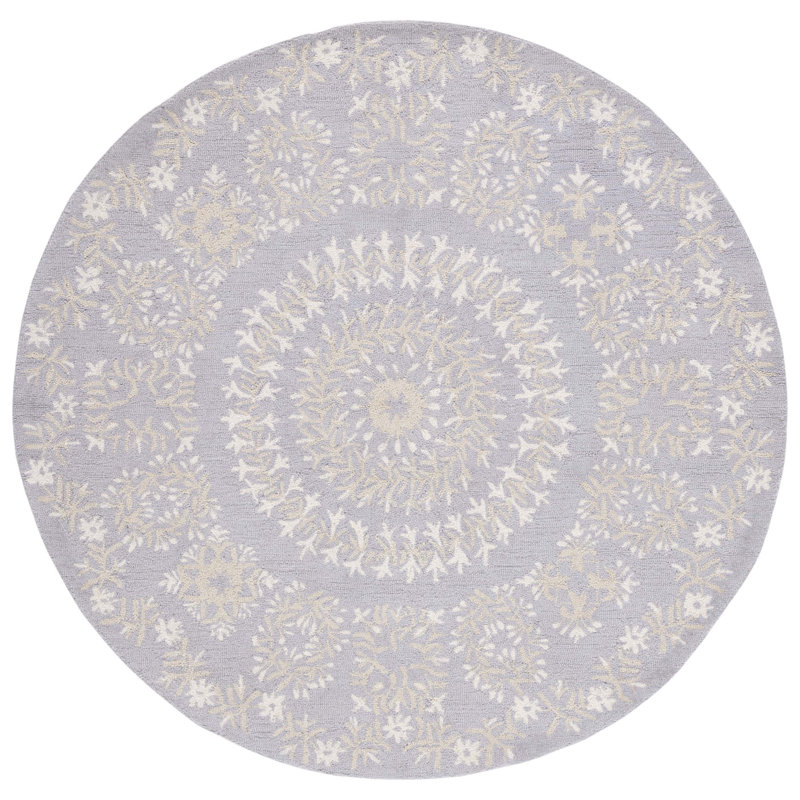 Tapis gris / vert Empire 826, Rond 6 pi