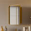 Armoire à pharmacie 20 po x 30 po avec cadre encastré en métal avec miroir et tablettes réglables