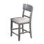 Ensemble de 2 chaises à hauteur de comptoir Keyan, siège en tissu gris mousse, bois-118312660