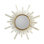 Selenite Starburst Metal, Stone Wall Mirror