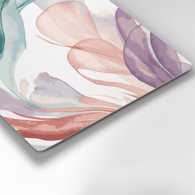 Aquarelle abstraite, art mural gris en métal 70, H 12 po x l 12 po