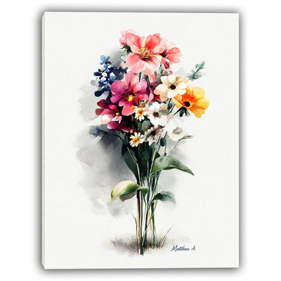 Art printanier sur toile, "Spring Meadow"