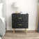 Pruneda 2-Drawer Nightstand with Metal Legs