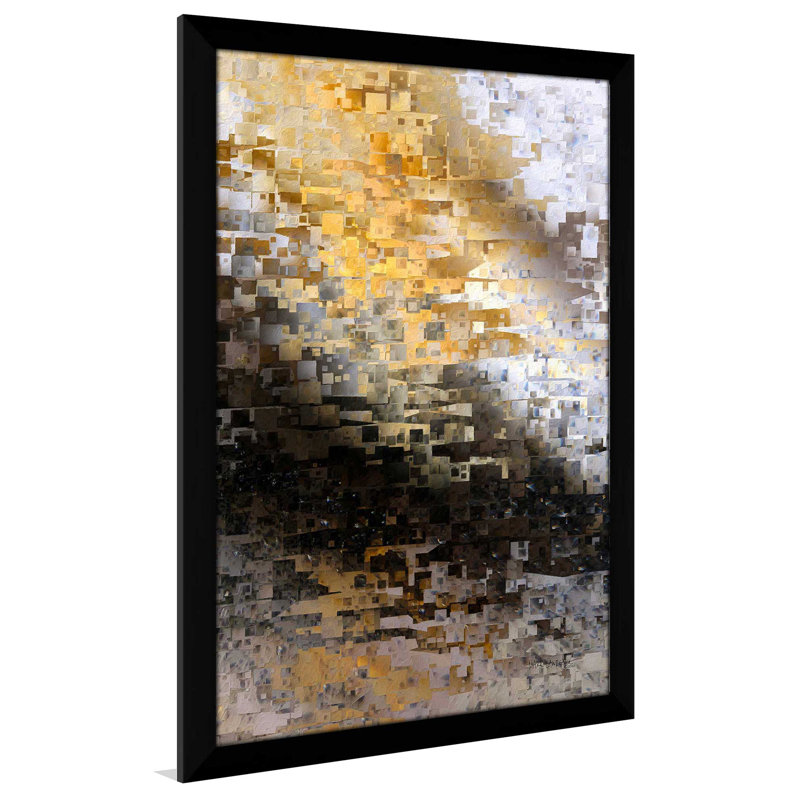 «Matthew 5: 4 Comforted» par Mark Lawrence, Cadre noir, H 49,5 po x l 33,5 po x P 1 po