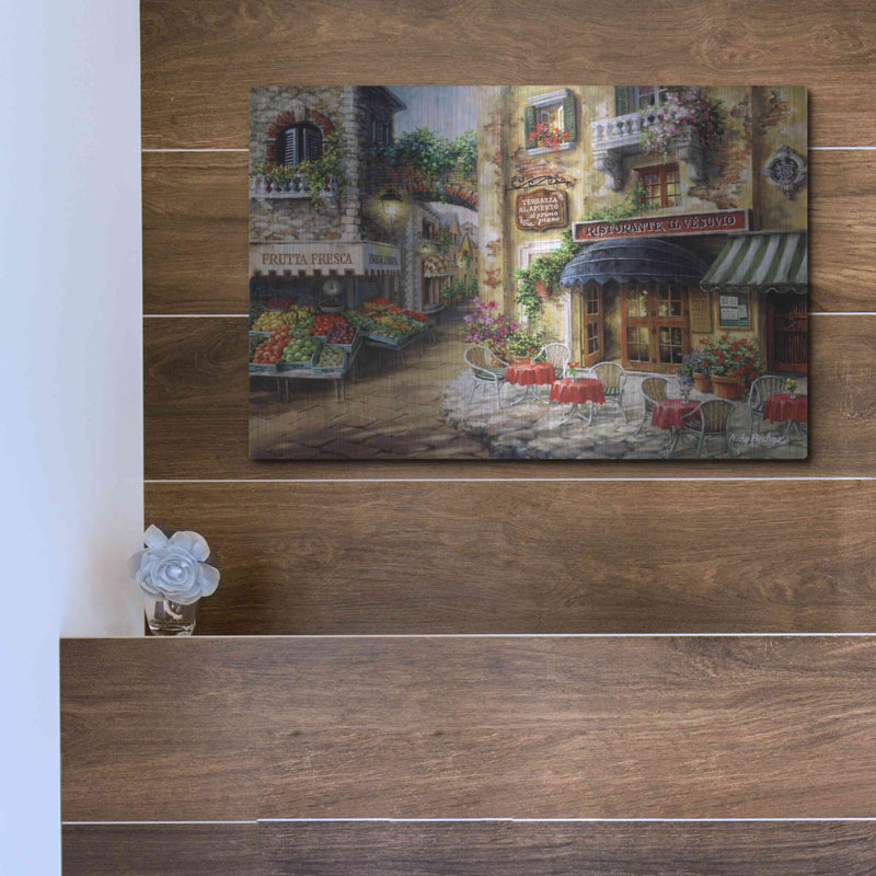 «Buon Appetito» par Nicky Boehme, art mural en métal, H 12 po x l 16 po x P 0,13 po