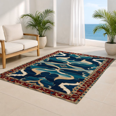 Tapis d'intérieur et d'extérieur mauve Persian
